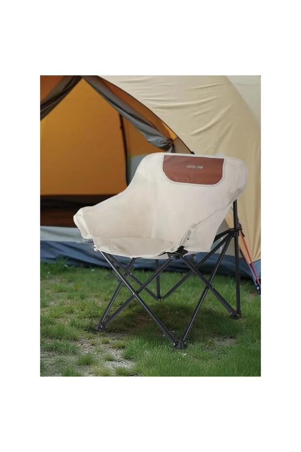 RANGER Foldable Camping Chair Lightweight Steel Frame with Side Storage Bag