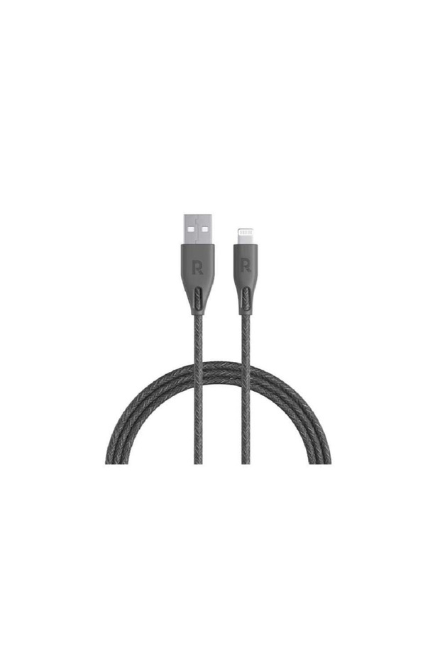 راف باور - كيبل لايتننق الى USB بطول 1.2 متر نايلون متعدد الالوان