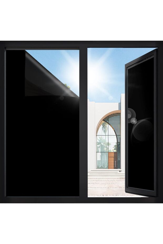 Frosted Window Film Static Cling Privacy UV Heat Control 40x100cm