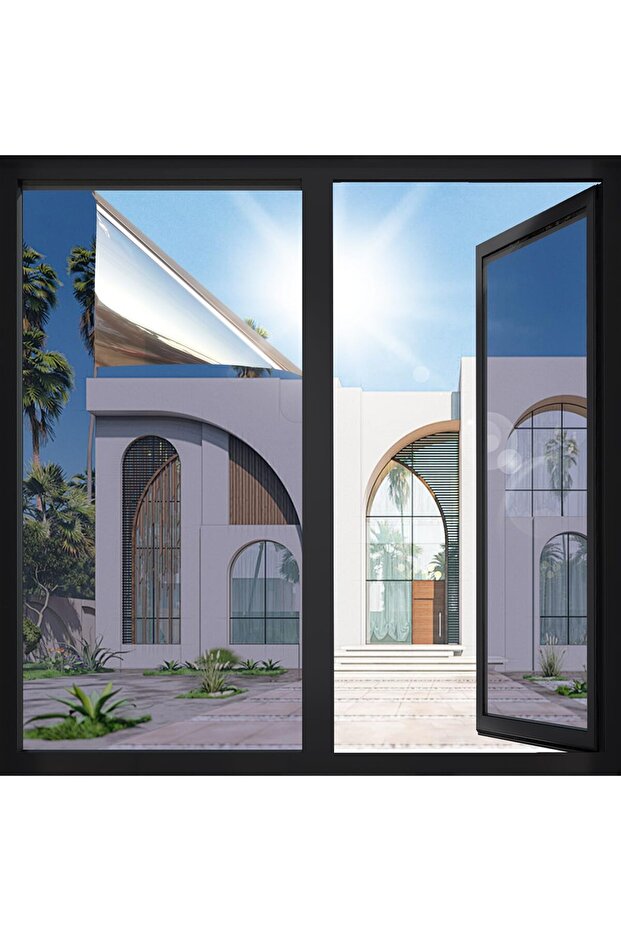 Frosted Window Film Static Cling Privacy UV Protection 45x100cm