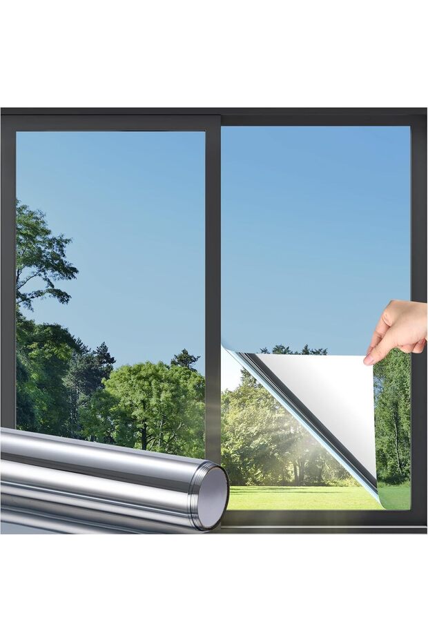 Frosted Window Film Static Cling Privacy UV Heat Control 40x100cm