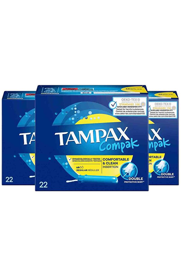 Compak Regular Aplikatörlü Tampon 22li x3 - 2