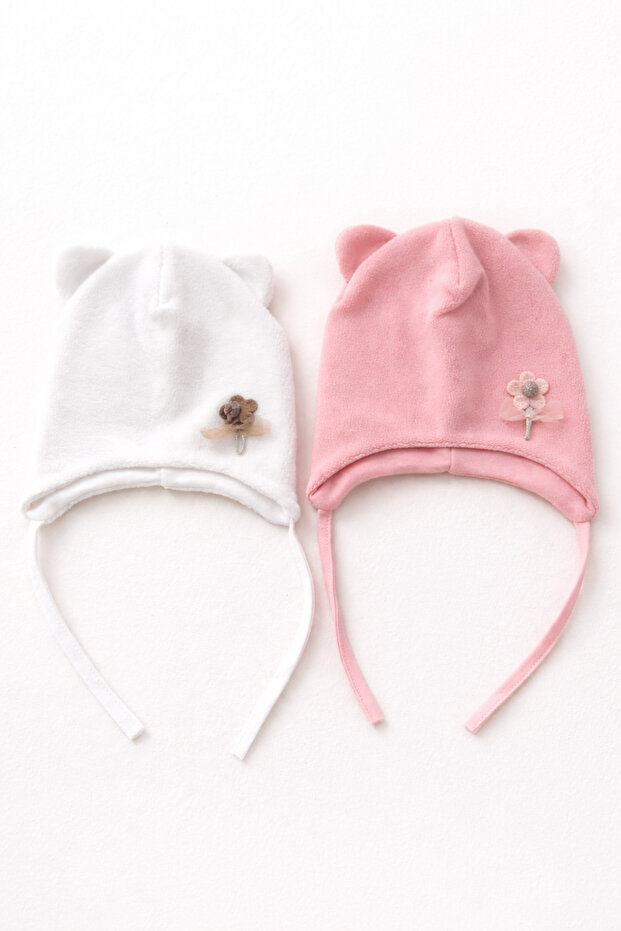 Fleece on the Outside, 100% Cotton on the Inside, 2-Pack Baby Beanie