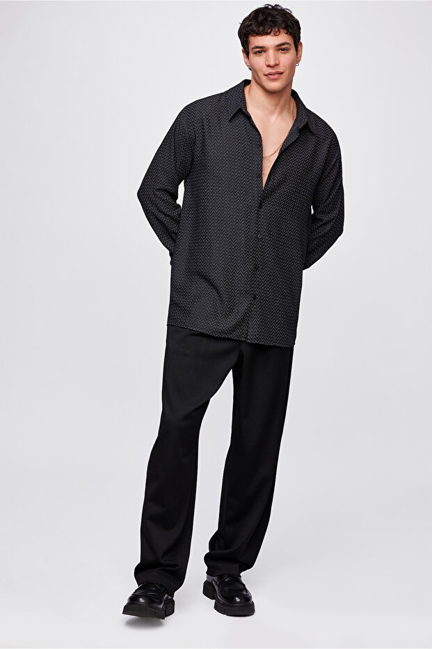 Jakarlı Modal Gömlek - 2