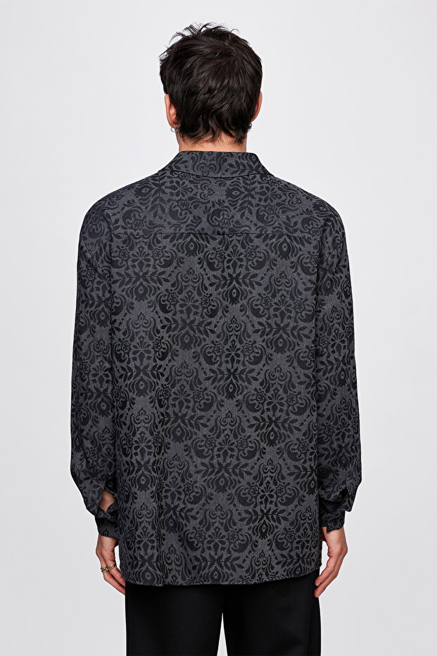 Jakarlı Modal Gömlek - 5