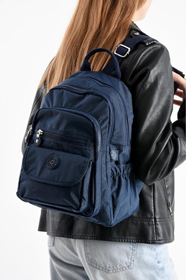Women's Backpack Suitable for Daily Use 32*25 cm Clinker Fabric Multi-Pocket Lightweight Water Repellent Fabric