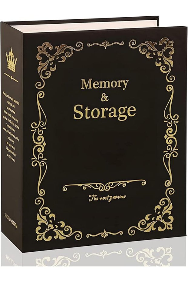 Small Photo Album Black Album Holds 100 Photos 4x6 Mini Photo Album for Family Baby Birthda