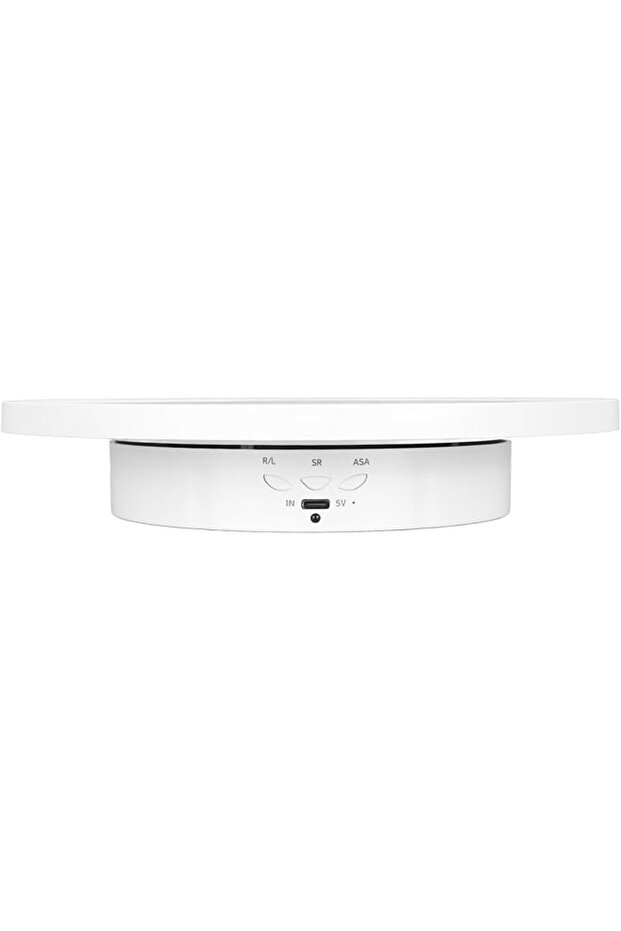 360 Degree Rotation Electric Turntable Remote Control Display Stand (White)