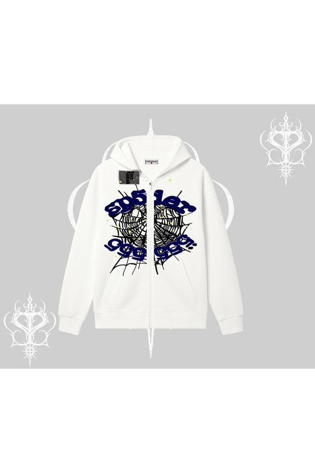 White Cardigan Sweatshirt Sp55Der