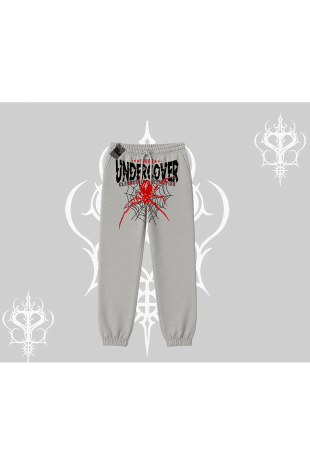 White Elastic Sweatpants Spider Undercover