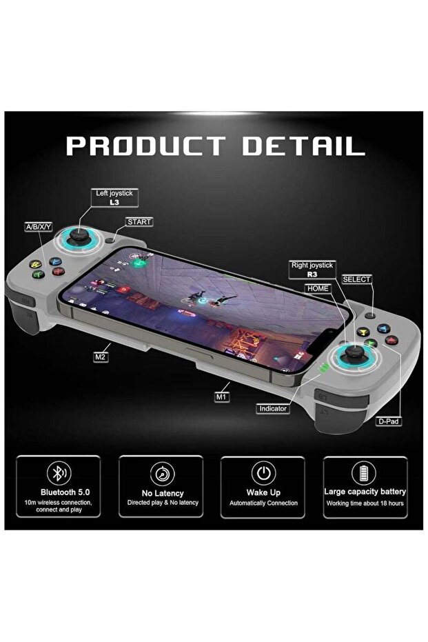 وحدة تحكم ألعاب ميجا دريم للهواتف المحمولة، متوافقة مع أجهزة آيفون، وأندرويد، والكمبيوتر الشخصي. - 7