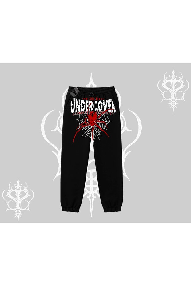White Elastic Sweatpants Spider Undercover