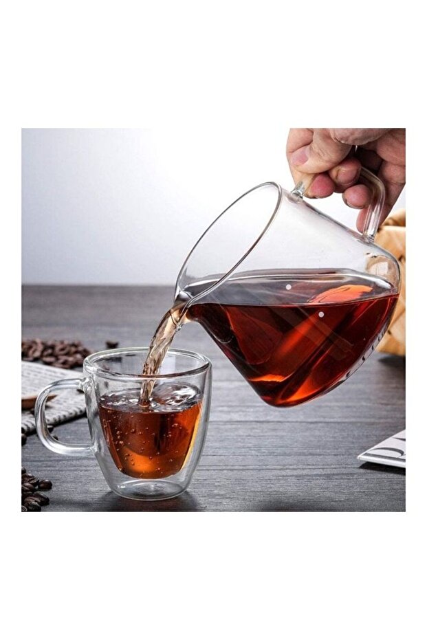 طقم ماكينة تحضير القهوة بالتقطير، متعدد الألوان، سعة 600 مل - 3