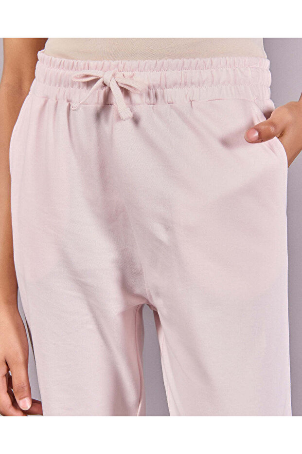 Senior Girls Pink Basic Track Pants - 4