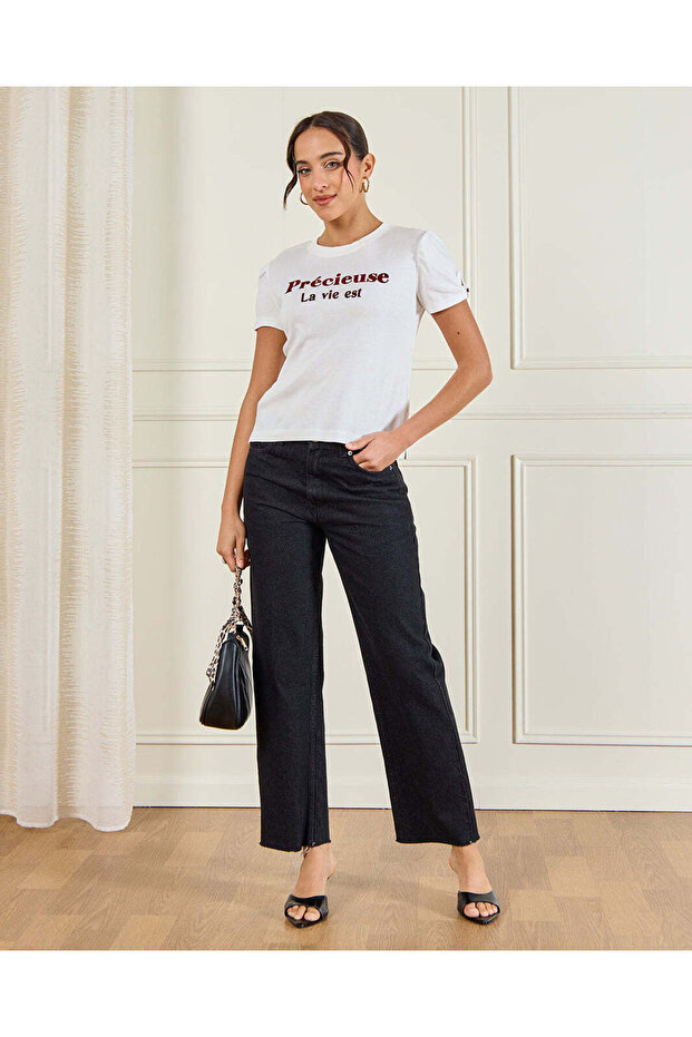 Flock Printed Tee - 2