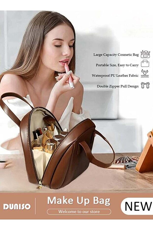 Multi-Layered Shell-Shaped Make Up Bag - 1