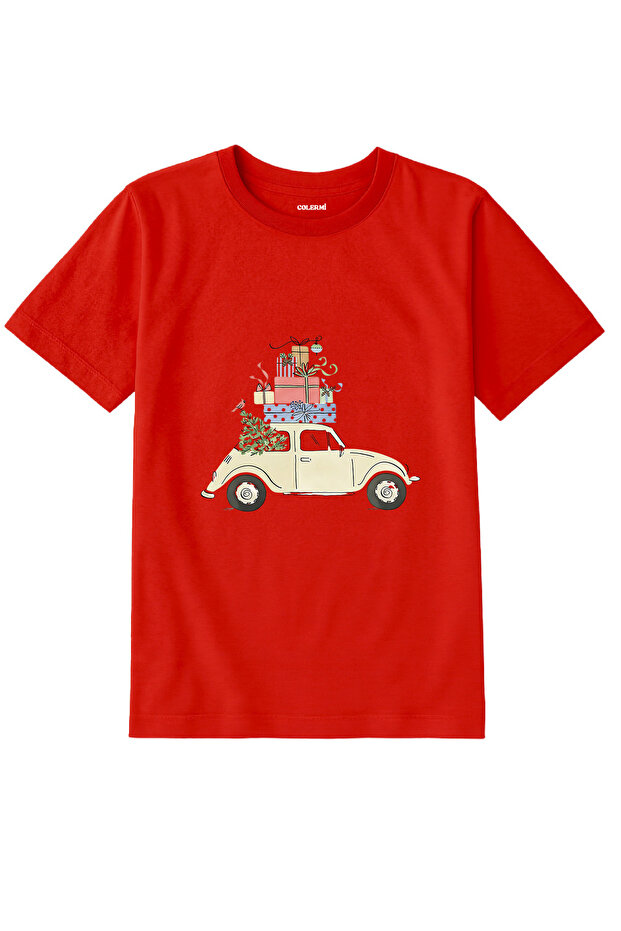 Cotton Fabric Children's T-Shirt – Gift Car Printed