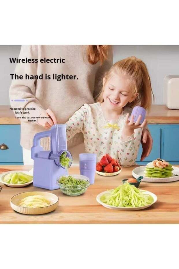 Electric Multifunctional Vegetables Cutter - 1