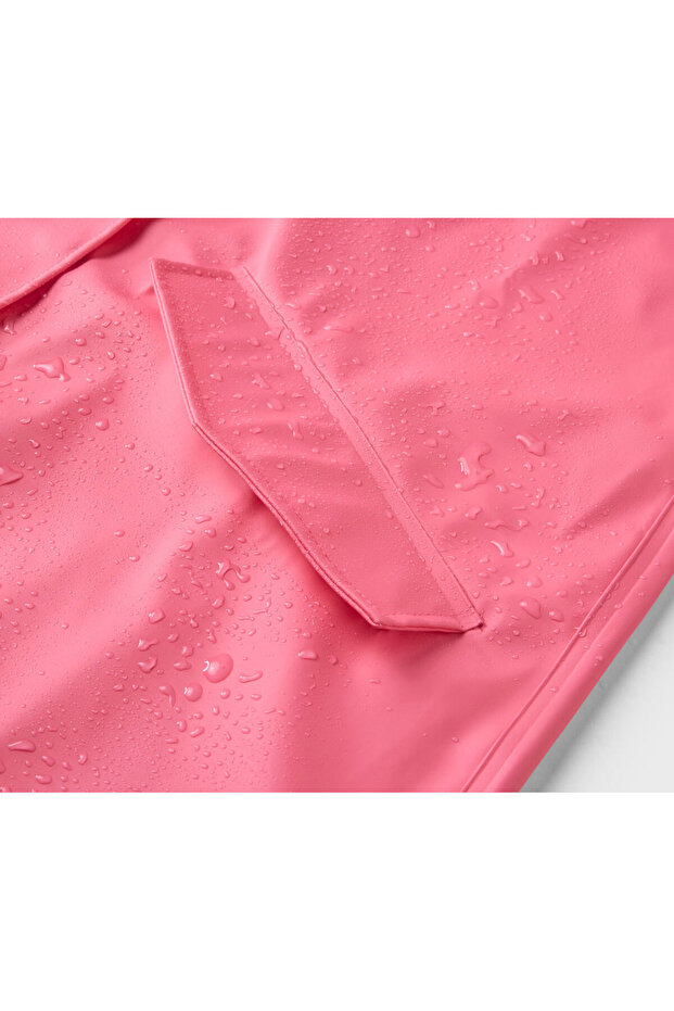 Kadın Yağmurluk, PU, Pembe - 7