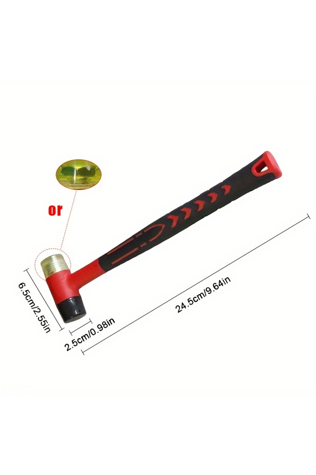 Red 1pc Hammer, Multifunctional Plastic Hammer, Installation Hammer, Jewelry Trimming And Tile...