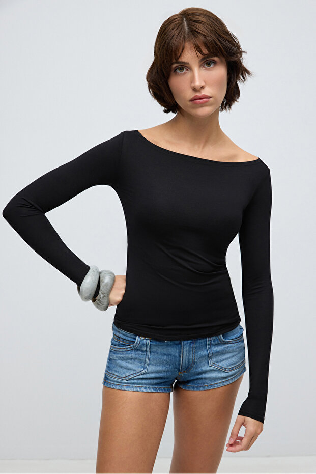 Pearl Kayık Yaka Basic - 2