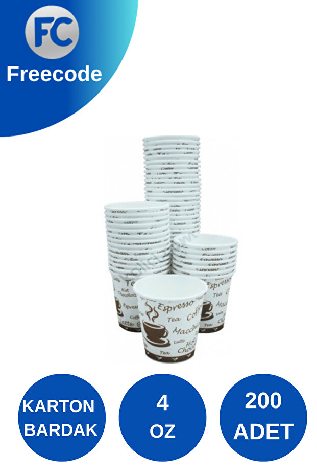 Karton Bardak 4 Oz Kahve-Espresso Bardağı 200 Adet - 2