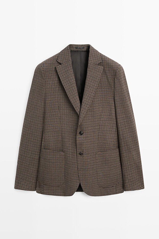 Yünlü blazer ceket - 5