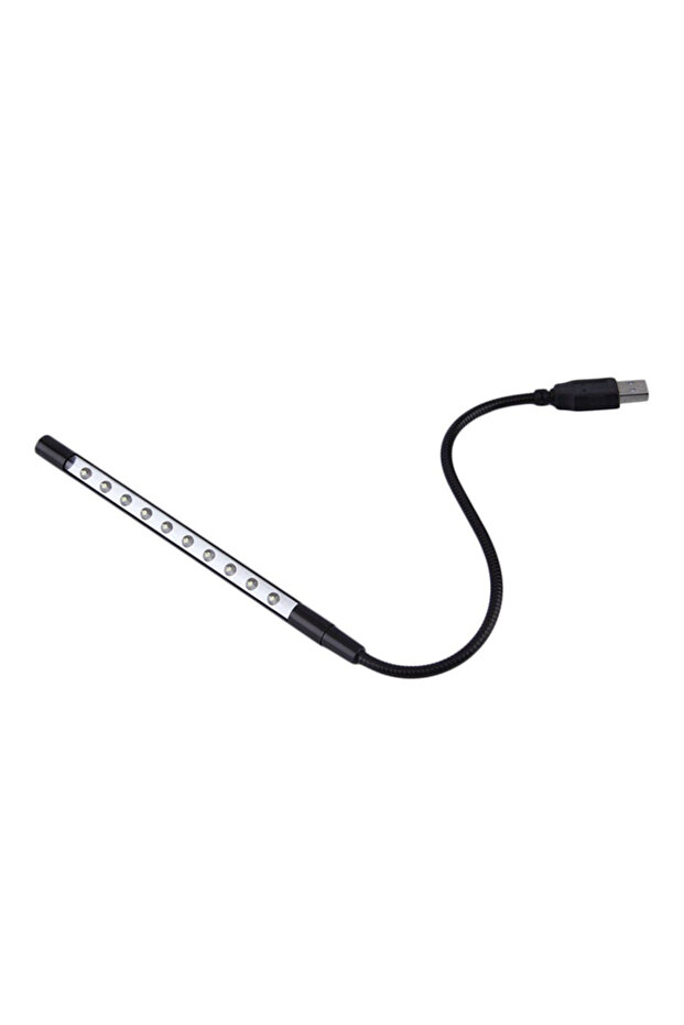 مصباح USB LED صغير للقراءة على المكتب باللون الأسود - 3