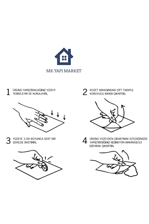 YAPŞKANLI DİKDÖRTGEN ASKILI RAF - 3