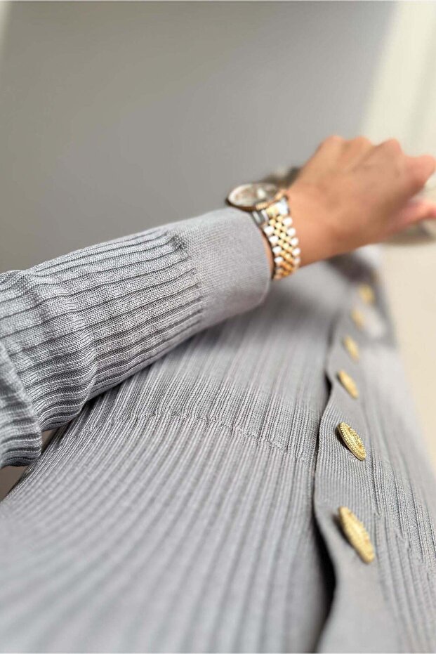 Aller Merserize Elbise Gri - 2