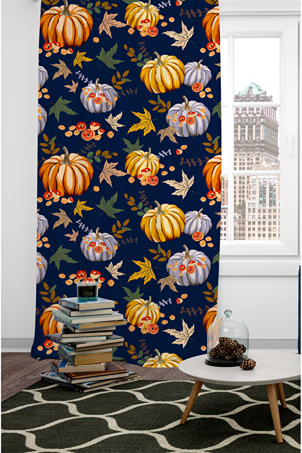 ستارة خلفية بتصميم اليقطين ذات الجناح الواحد - 4