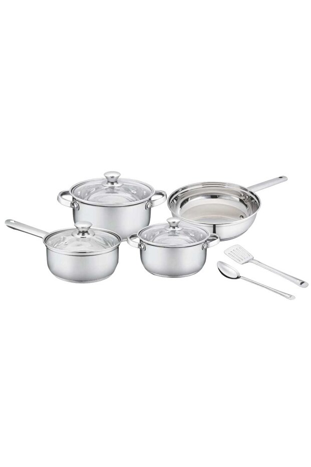 Stainless Steel Cookware Set, 9 pcs