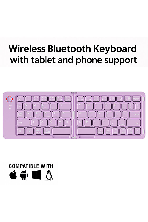 Portable, ultra-thin wireless keyboard with IOS, Android, Windows phone/tablet support - 1