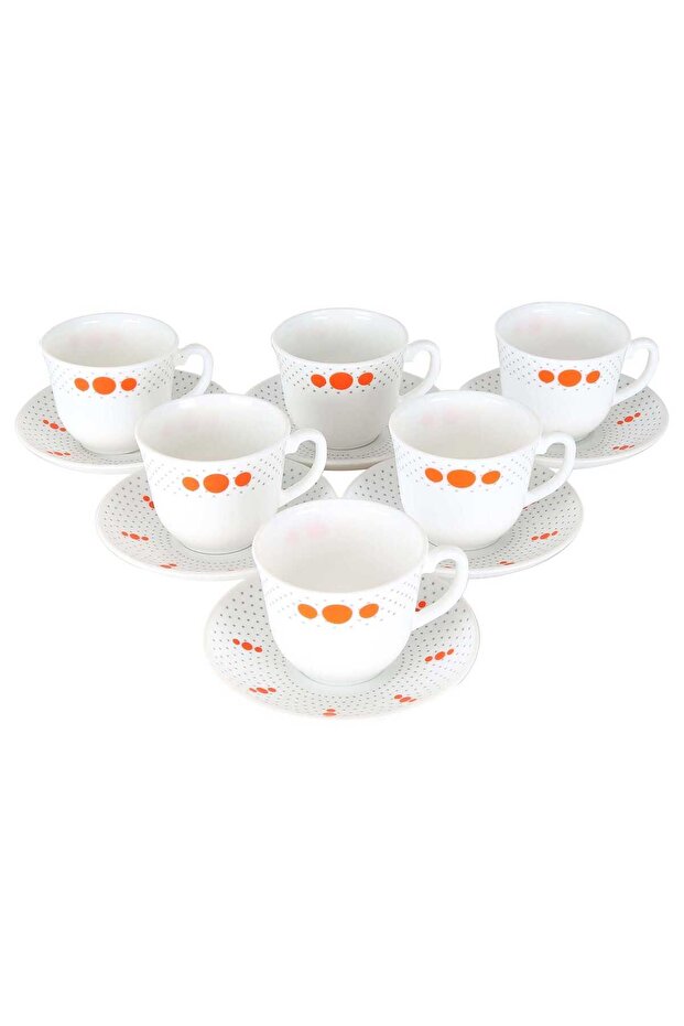 Cup & Saucer Set, 12 Pcs, 220 ml