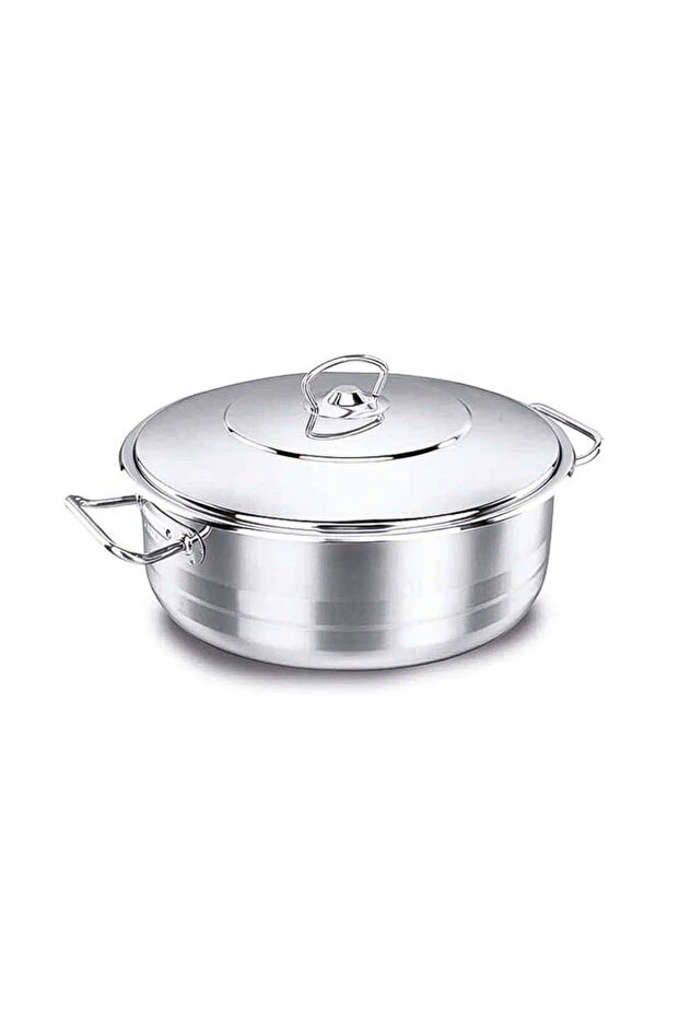 Astra Stainless Steel Low Casserole, 5.3 Ltr