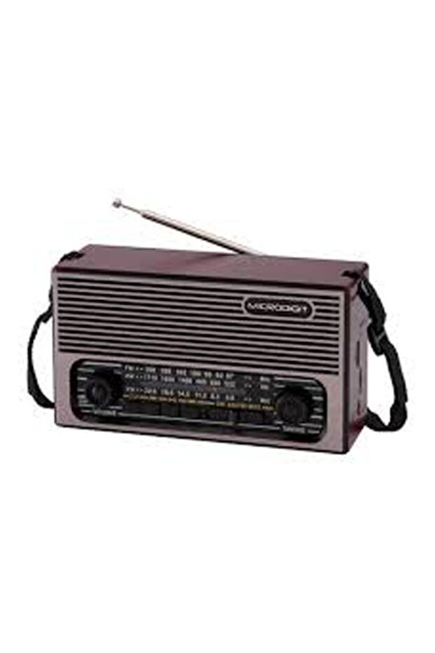 راديو محمول بتقنية البلوتوث من ميكروديجيت MD012R AM/FM/SW/3 راديو محمول مع بطارية قابلة للشحن