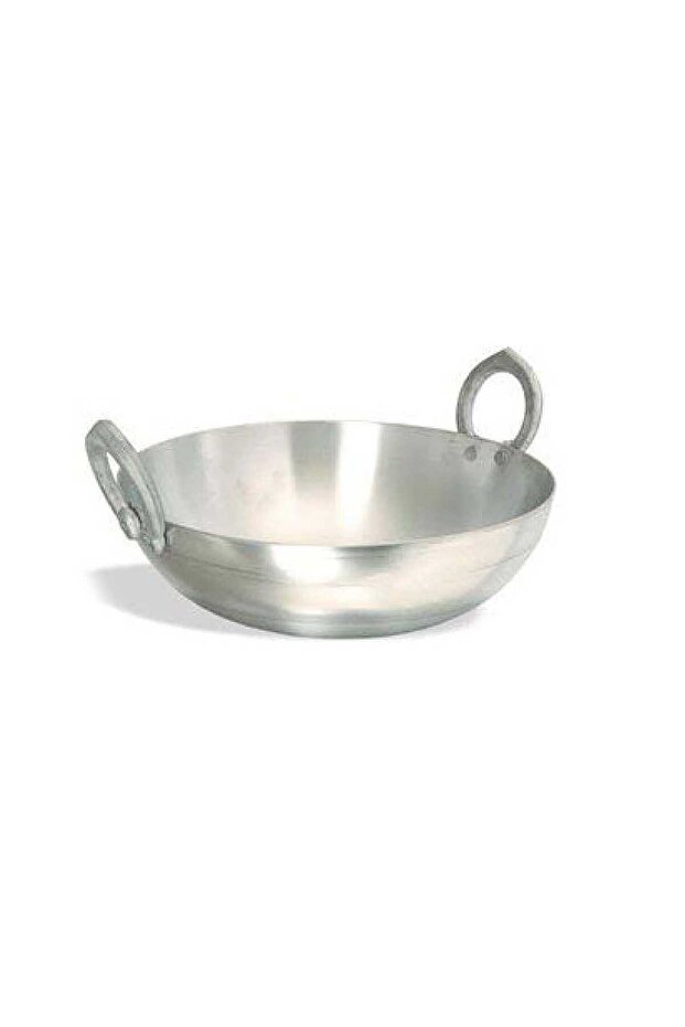 Aluminium Flat Bottom Kadai, 26 cm