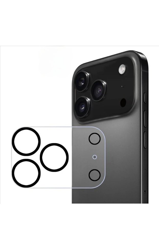 iPhone 17 Pro Compatible Camera Protective Glass 9D Lens Full Protection