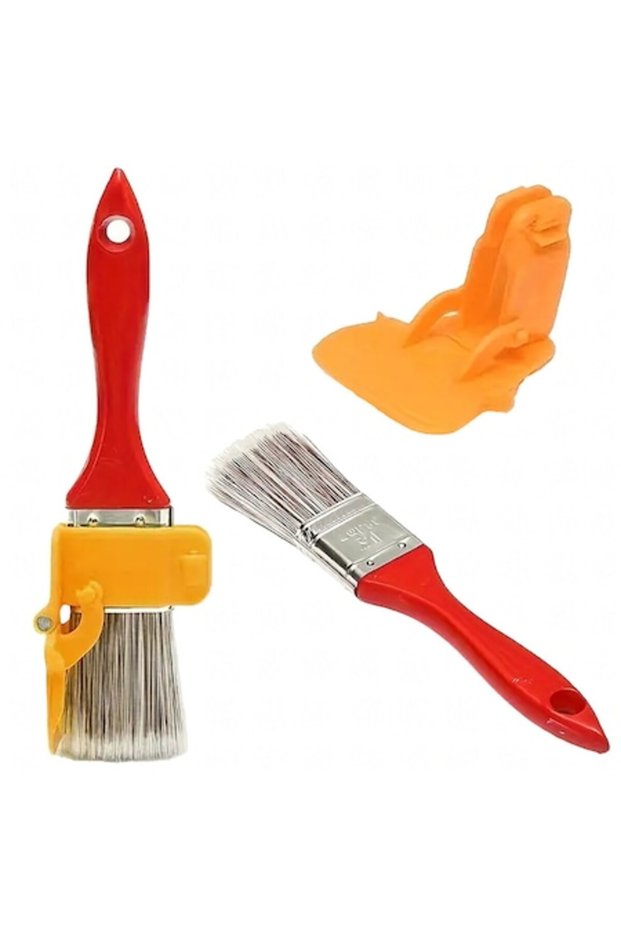 Set de pensule și ghid pentru vopsirea marginilor cu separator rotativ
