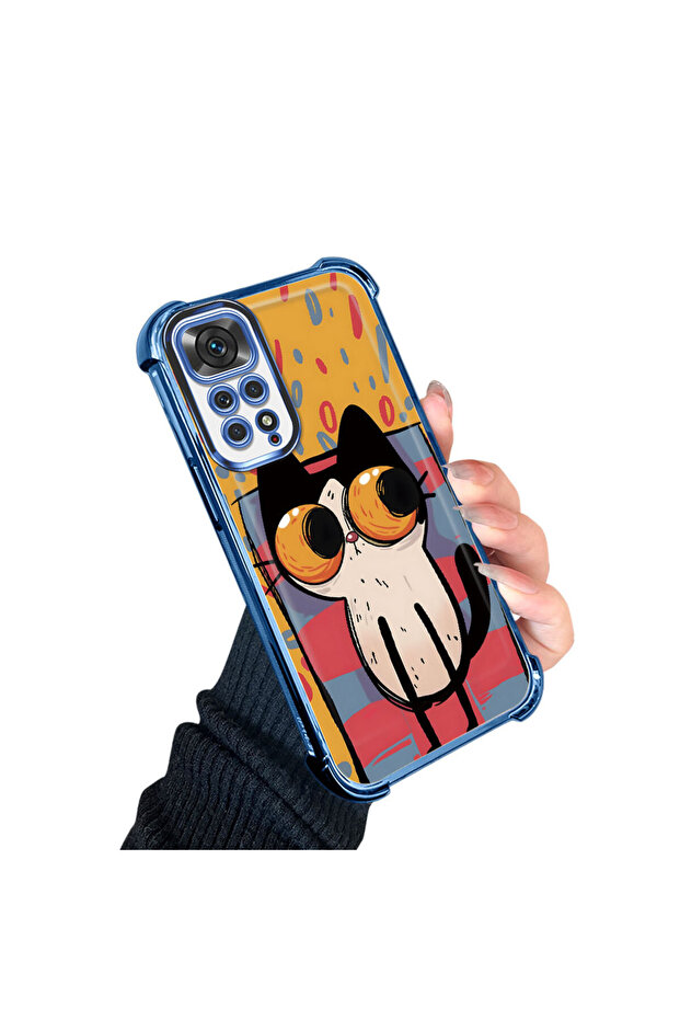 حافظة حماية من السيليكون الشفاف المتوافقة مع هاتف Xiaomi Redmi Note 11 بأنماط القطط الصغيرة - 4