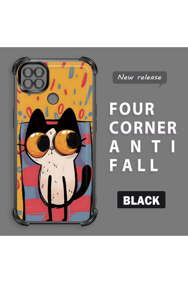 حافظة حماية من السيليكون الشفاف المتوافقة مع هاتف Xiaomi Redmi 9C بأنماط القطط الصغيرة - 2