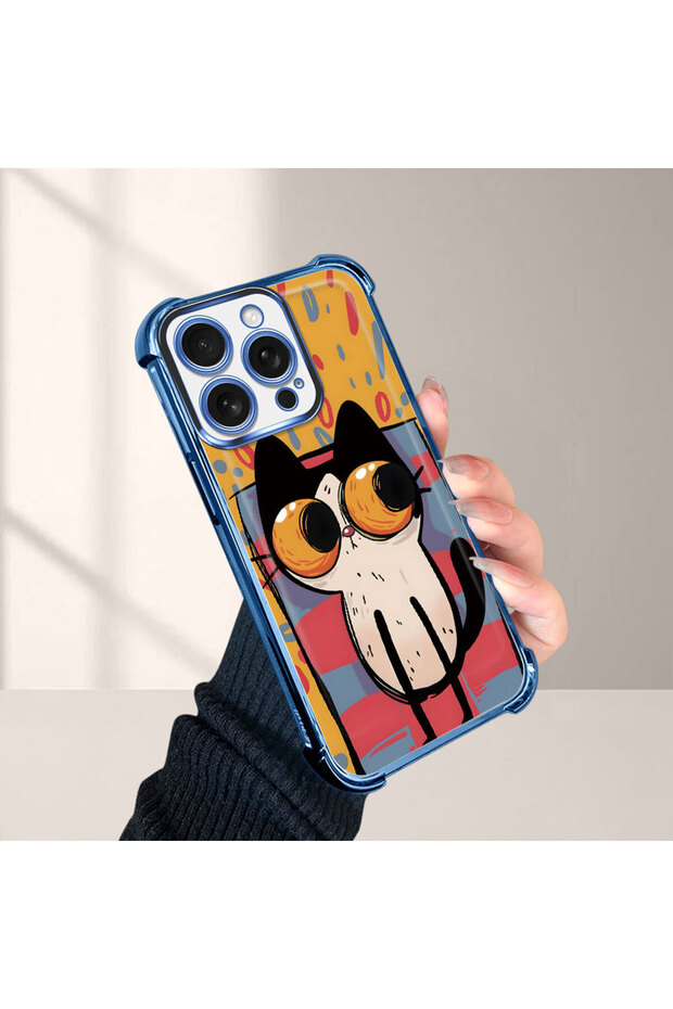 حافظة واقية من السيليكون الشفاف المتوافقة مع هاتف iPhone 16 Pro بأنماط القطط الصغيرة - 4