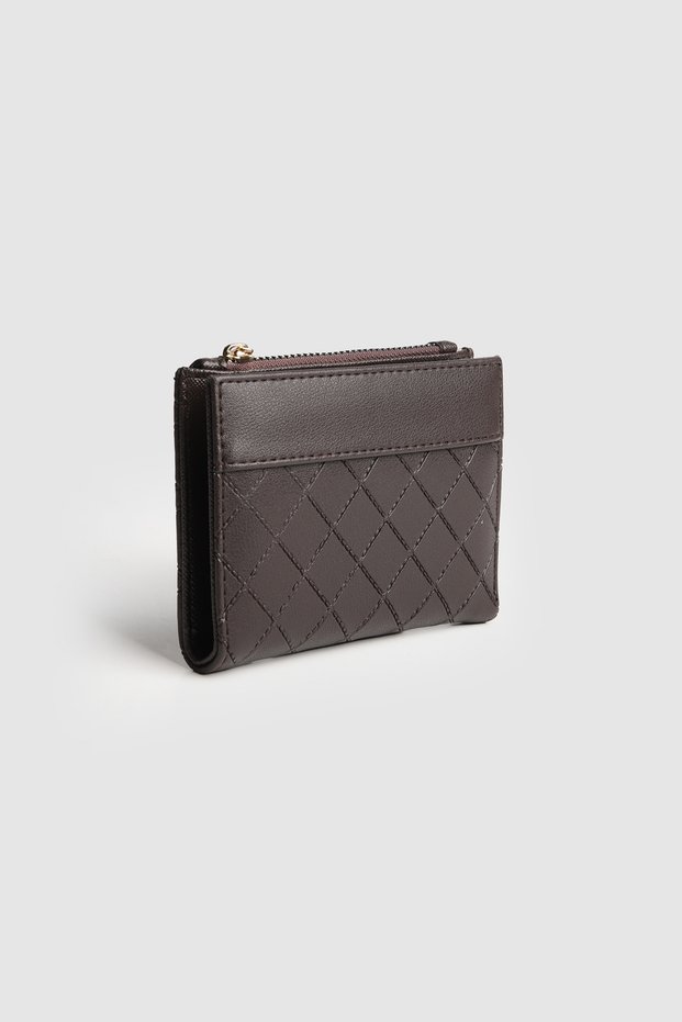 La'Graccio Paris Women's Brase Shiny Handy Wallet Coffee