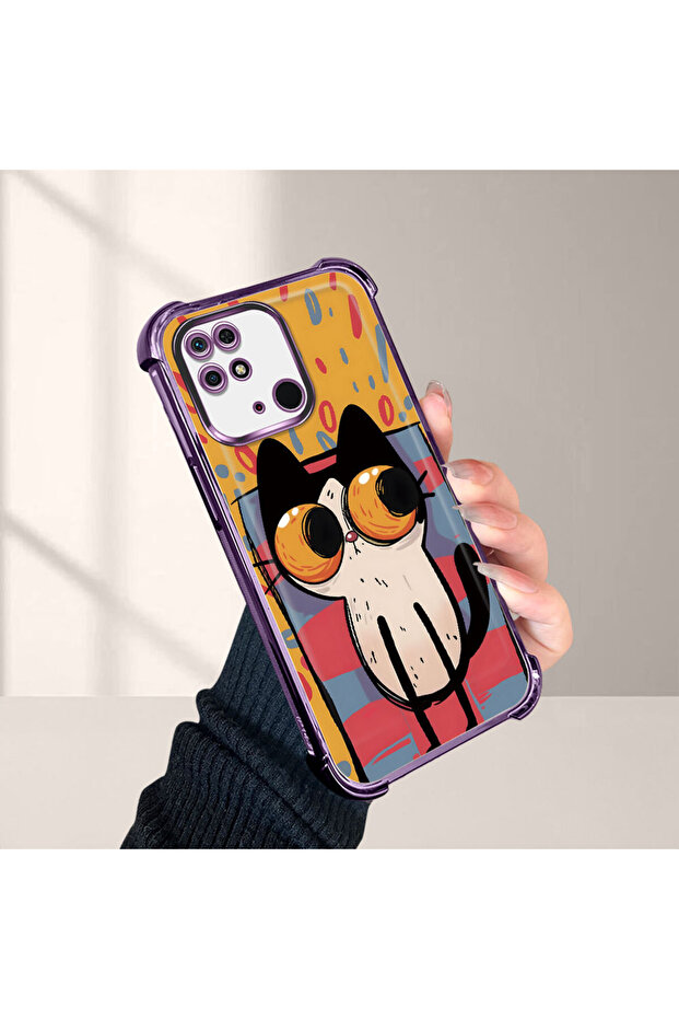 حافظة حماية من السيليكون الشفاف المتوافقة مع هاتف Xiaomi Redmi 10C بأنماط القطط الصغيرة - 4