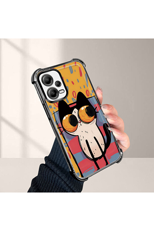 حافظة واقية من السيليكون الشفاف المتوافقة مع Xiaomi Poco X5 بأنماط القطط الصغيرة - 4