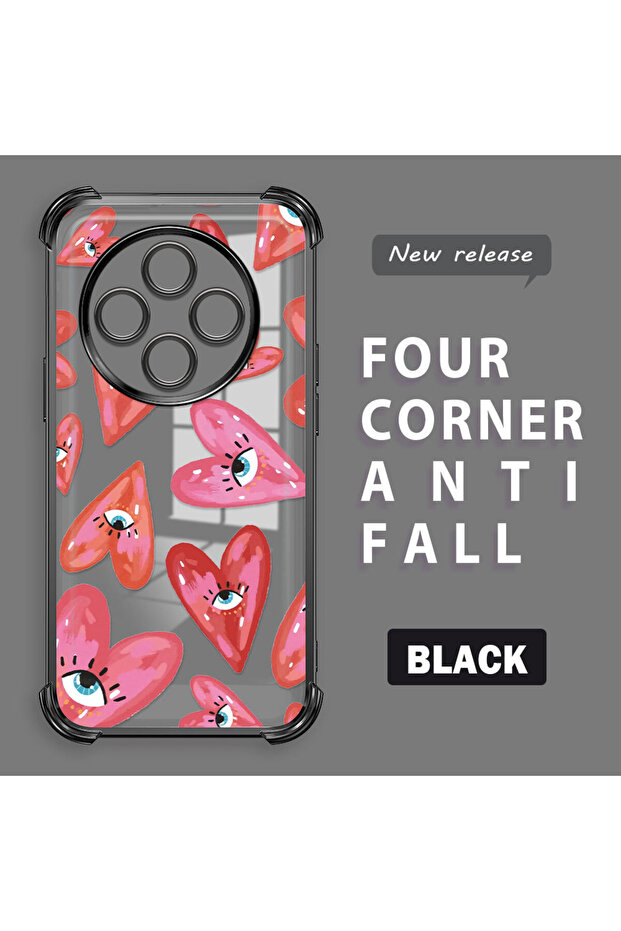 حافظة حماية من السيليكون الشفاف المتوافقة مع هاتف Xiaomi Redmi A4 بنمط العين الشريرة - 1