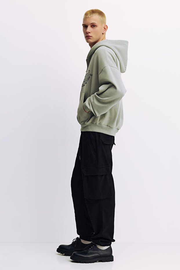 Çok cepli konfor jogger pantolon - 1