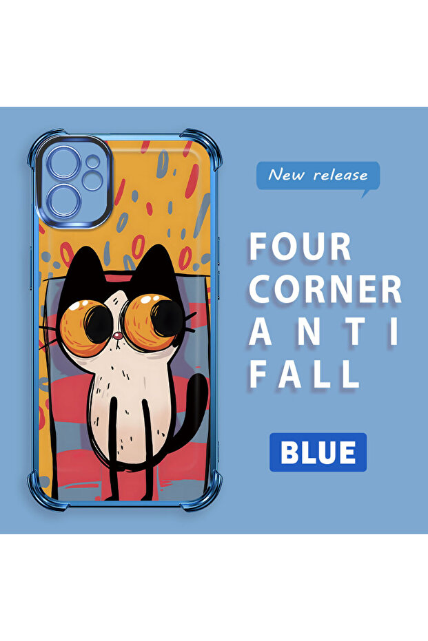 حافظة واقية من السيليكون الشفاف المتوافقة مع هاتف iPhone 11 بأنماط القطط الصغيرة - 3