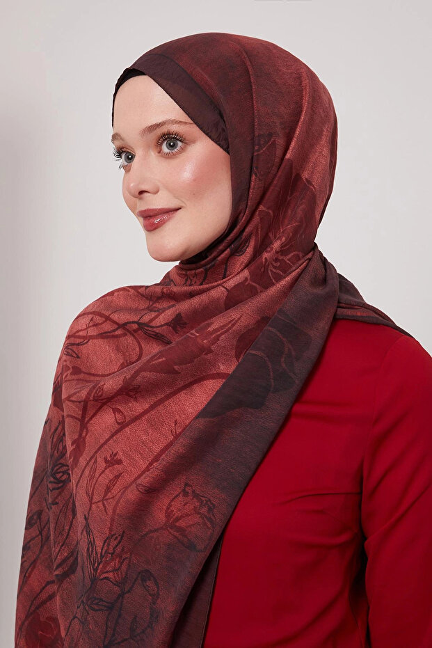 شال صيفي - ياقوت أحمر داكن - 2