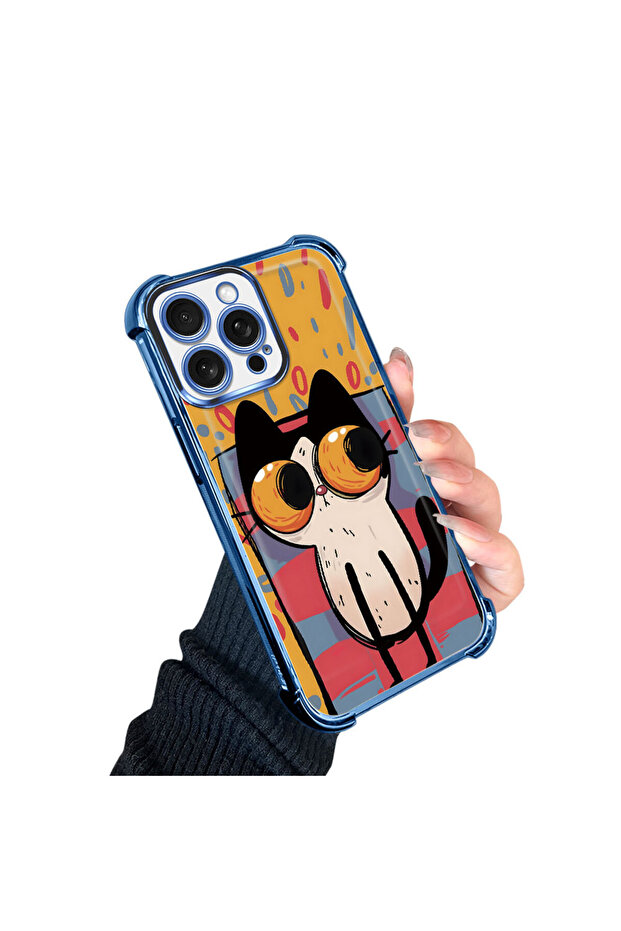 حافظة واقية من السيليكون الشفاف المتوافقة مع هاتف iPhone 15 Pro Max بأنماط القطط الصغيرة - 4